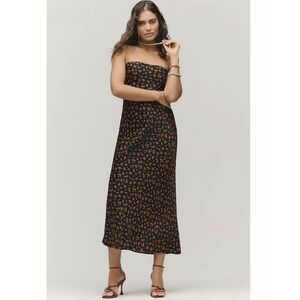 NWT Anthropologie Tilda Maxi Midi Dress Tiny Strawberry Print Size XL msrp $158